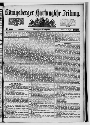 Königsberger Hartungsche Zeitung vom 13.08.1879