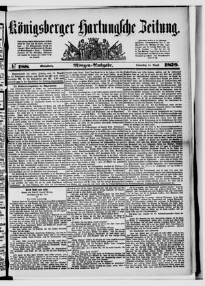 Königsberger Hartungsche Zeitung on Aug 14, 1879