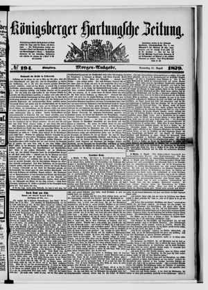 Königsberger Hartungsche Zeitung vom 21.08.1879