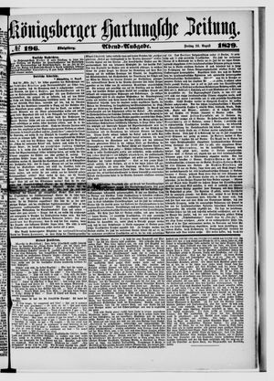 Königsberger Hartungsche Zeitung on Aug 22, 1879