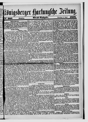 Königsberger Hartungsche Zeitung on Aug 28, 1879