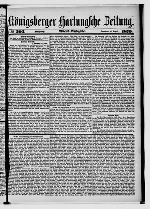 Königsberger Hartungsche Zeitung vom 30.08.1879