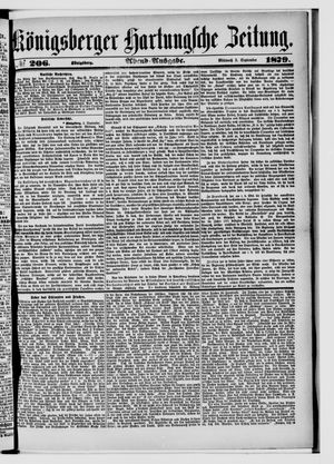 Königsberger Hartungsche Zeitung vom 03.09.1879