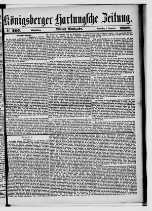 Königsberger Hartungsche Zeitung vom 04.09.1879