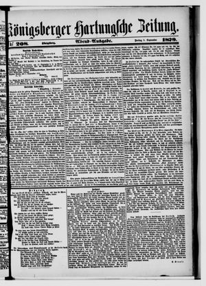 Königsberger Hartungsche Zeitung vom 05.09.1879