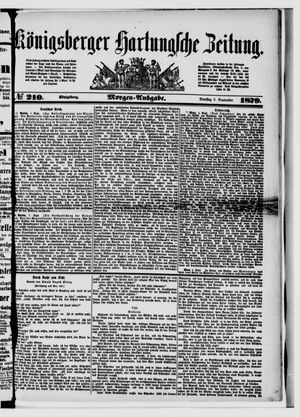 Königsberger Hartungsche Zeitung on Sep 9, 1879