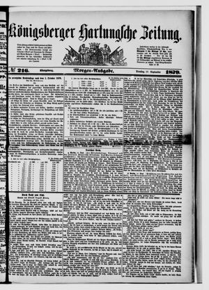 Königsberger Hartungsche Zeitung vom 16.09.1879