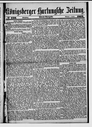 Königsberger Hartungsche Zeitung on Oct 1, 1879