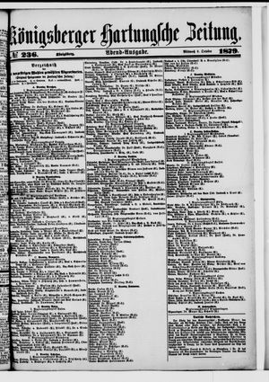 Königsberger Hartungsche Zeitung vom 08.10.1879