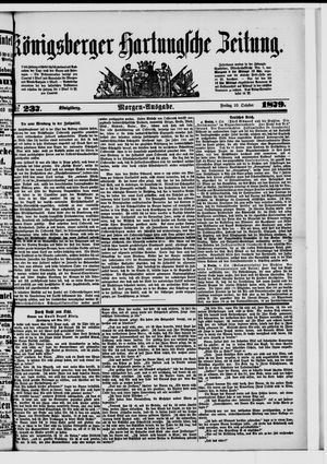 Königsberger Hartungsche Zeitung vom 10.10.1879