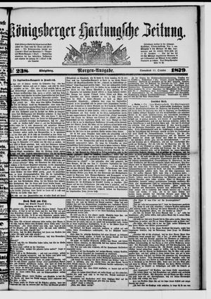 Königsberger Hartungsche Zeitung vom 11.10.1879