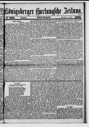 Königsberger Hartungsche Zeitung vom 11.10.1879