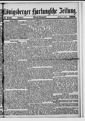 Königsberger Hartungsche Zeitung on Oct 14, 1879