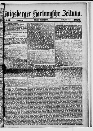 Königsberger Hartungsche Zeitung vom 21.10.1879