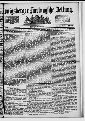 Königsberger Hartungsche Zeitung on Oct 22, 1879