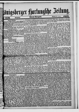 Königsberger Hartungsche Zeitung on Oct 22, 1879