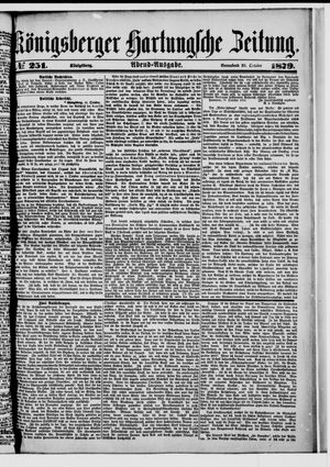Königsberger Hartungsche Zeitung vom 25.10.1879