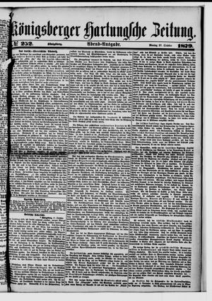 Königsberger Hartungsche Zeitung vom 27.10.1879
