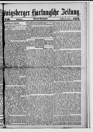Königsberger Hartungsche Zeitung vom 28.10.1879