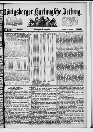 Königsberger Hartungsche Zeitung vom 05.11.1879