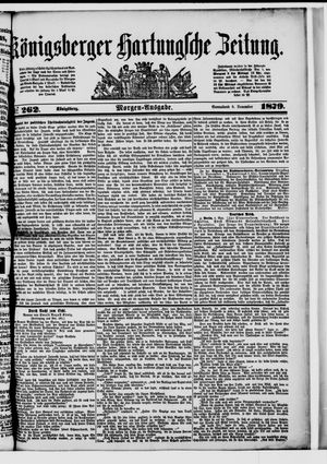 Königsberger Hartungsche Zeitung on Nov 8, 1879