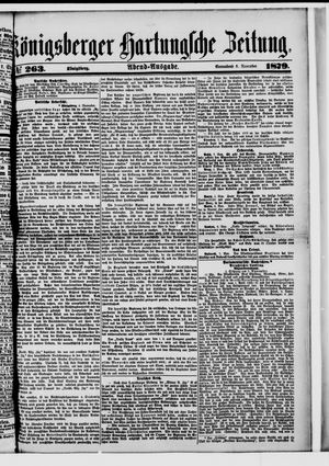 Königsberger Hartungsche Zeitung on Nov 8, 1879
