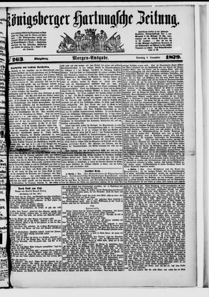 Königsberger Hartungsche Zeitung on Nov 9, 1879