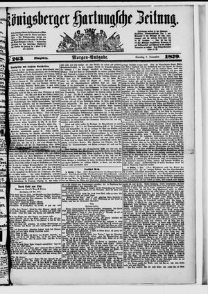 Königsberger Hartungsche Zeitung vom 09.11.1879