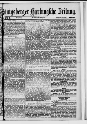 Königsberger Hartungsche Zeitung on Nov 10, 1879