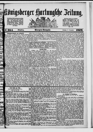 Königsberger Hartungsche Zeitung vom 11.11.1879