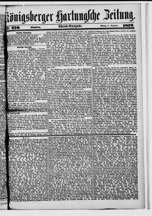Königsberger Hartungsche Zeitung on Nov 17, 1879