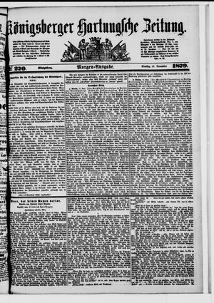 Königsberger Hartungsche Zeitung on Nov 18, 1879
