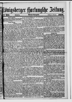 Königsberger Hartungsche Zeitung on Nov 18, 1879