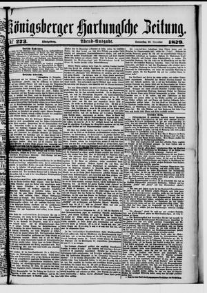 Königsberger Hartungsche Zeitung vom 20.11.1879