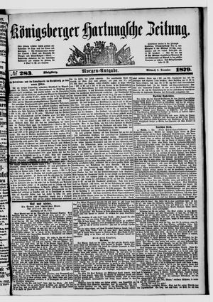 Königsberger Hartungsche Zeitung vom 03.12.1879