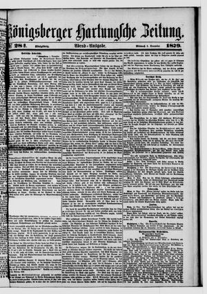 Königsberger Hartungsche Zeitung vom 03.12.1879