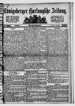 Königsberger Hartungsche Zeitung vom 06.12.1879