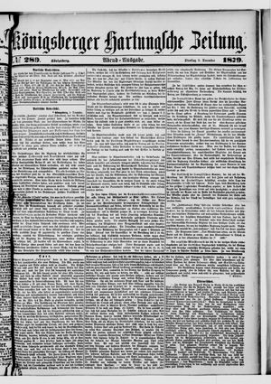 Königsberger Hartungsche Zeitung vom 09.12.1879