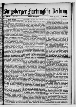 Königsberger Hartungsche Zeitung vom 15.12.1879