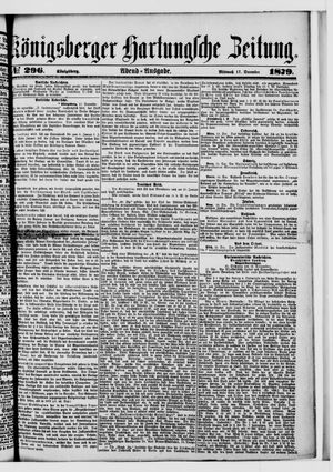 Königsberger Hartungsche Zeitung on Dec 17, 1879