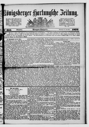 Königsberger Hartungsche Zeitung vom 24.12.1879