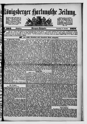 Königsberger Hartungsche Zeitung on Dec 25, 1879