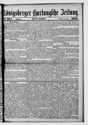 Königsberger Hartungsche Zeitung vom 29.12.1879