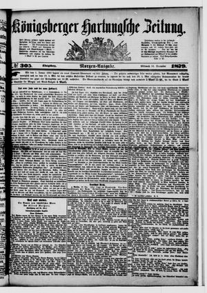 Königsberger Hartungsche Zeitung vom 31.12.1879