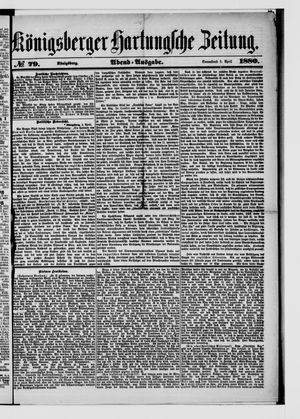 Königsberger Hartungsche Zeitung on Apr 3, 1880