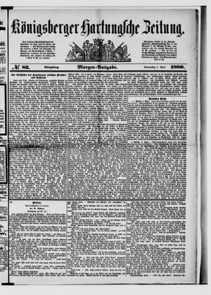 Königsberger Hartungsche Zeitung vom 08.04.1880