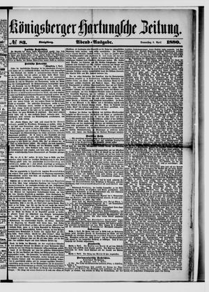 Königsberger Hartungsche Zeitung on Apr 8, 1880
