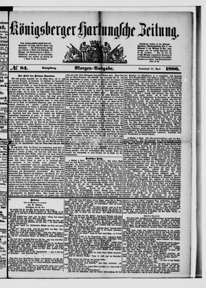 Königsberger Hartungsche Zeitung vom 10.04.1880