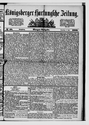 Königsberger Hartungsche Zeitung vom 15.04.1880