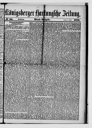 Königsberger Hartungsche Zeitung on Apr 16, 1880